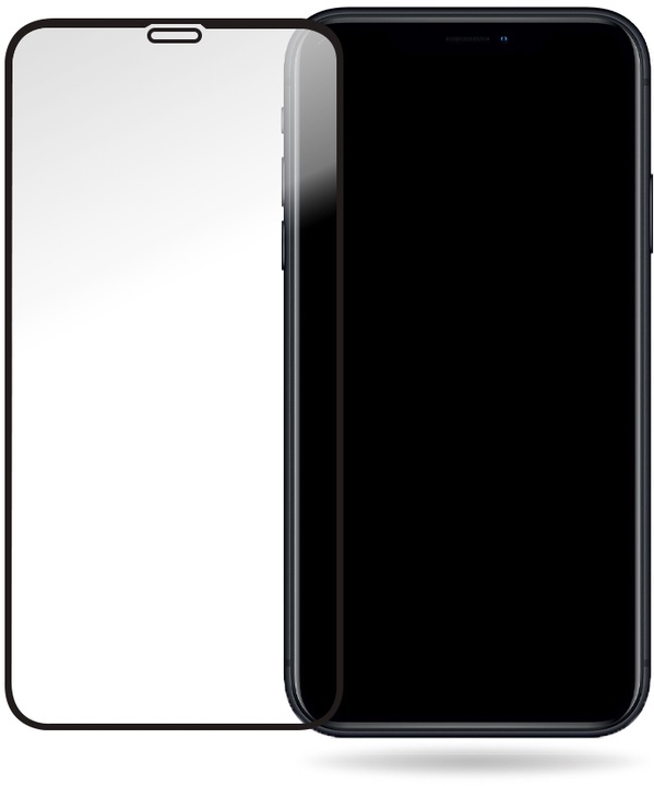 Actual product image Mobilize Black frame glass (1 Piece, Apple iPhone XR, Apple iPhone 11)