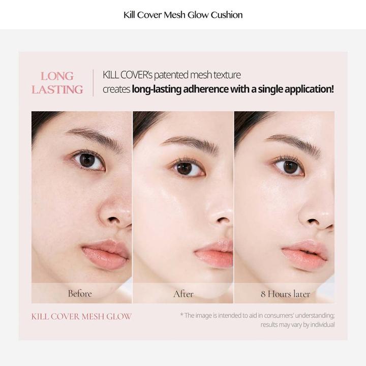 Produktbild Clio Kill Cover Mesh Glow Cushion Set + Refill (04 Ginger, 03 Linen, 02 Lingerie)