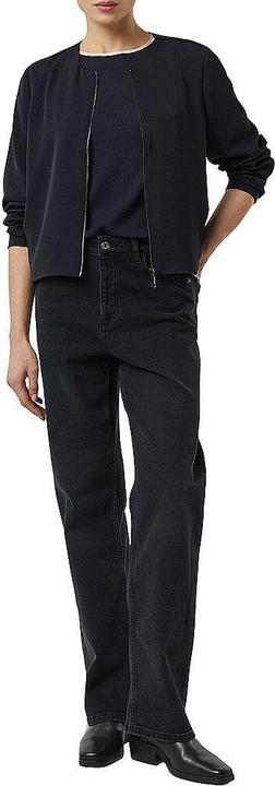 Produktbild Comma Strickpullover Basic Feinstrick-Shirt mit Kontrastabschlüssen (38)