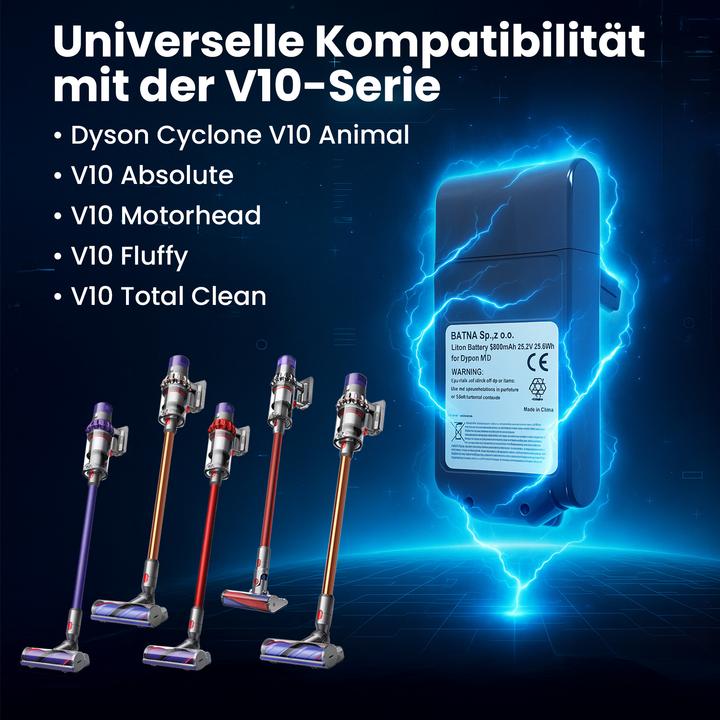 Image du produit Extralink Batterie rechargeable pour aspirateur Dyson V10 25.2V 3000mAh