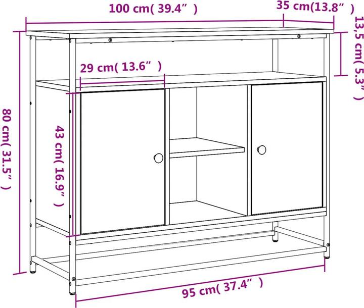 Image du produit vidaXL Karin (100 x 35 x 80 cm)