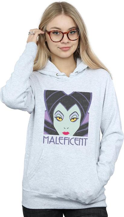 Immagine prodotto Disney Maleficent Cropped Head Felpa con Cappuccio Donna (XL)