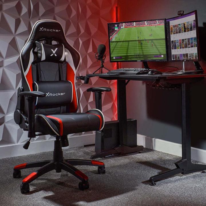 Actual product image X Rocker Chaise de jeu eSports compacte Agility JR Noire/Rouge