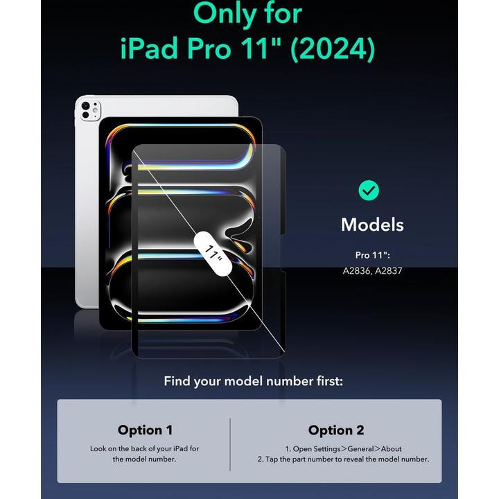 Produktbild ESR Paper-Feel Magnetic Screen (1 Stück, IPad Pro 11)