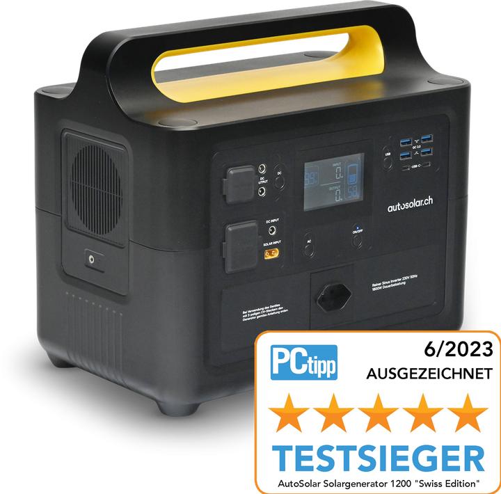 Image du produit Autosolar Générateur solaire 1200 Swiss Edition (1228 Wh, 15.50 kg)