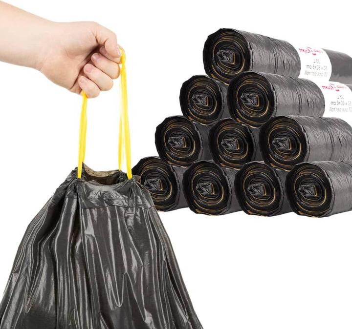Produktbild vidaXL Müllbeutel mit Zugband (15x, 240 l)