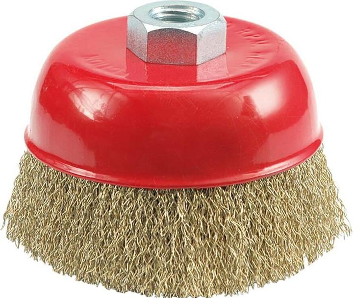 Produktbild Vorel Topfbürste Ø 75mm Messing M14 Bürste für Winkelschleifer