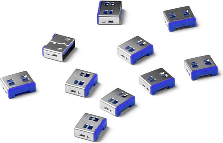 Produktbild Smart Keeper Basic USB-A Port Blocker dunkelblau 10 Stk.