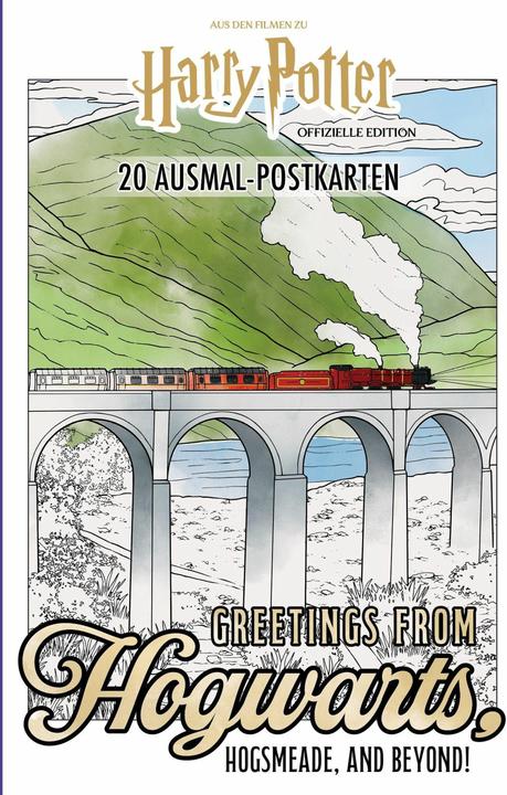 Produktbild Harry Potter 20 Ausmal-Postkarten: Greetings from Hogwarts, Hogsmeade, and beyond!