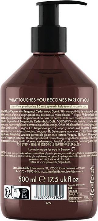 Image du produit Jean & Len Nettoyant pour les mains et le corps (Savon liquide, 500 ml)