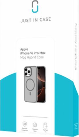Actual product image Just in Case Military Grade Kunststoff Back Cover Grau Magnetisch Apple iPhone 16 Pro Max (Apple iPhone 16 Pro Max)