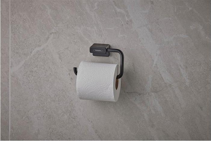 Produktbild hansgrohe Papierrollenhalter AddStoris, ohne Deckel mattschwarz