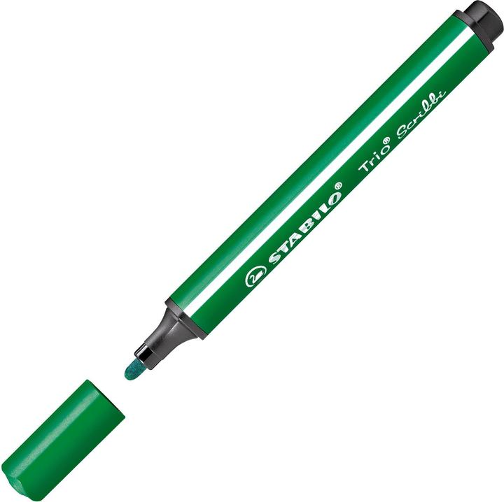 Image du produit STABILO Trio Scribbi Stylo feutre triangulaire à ressort (Vert, 1 x)