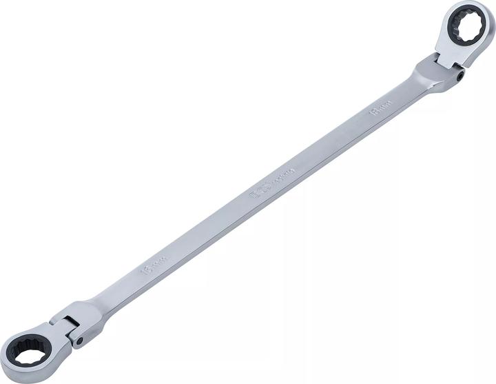 Actual product image BGS Double Swivel Head Ratchet Wrench | 16 x 18 mm (16 mm, 18 mm)