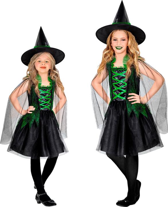 Costume da strega per bambini con gonna tutu e cappello. - Costume per ragazze