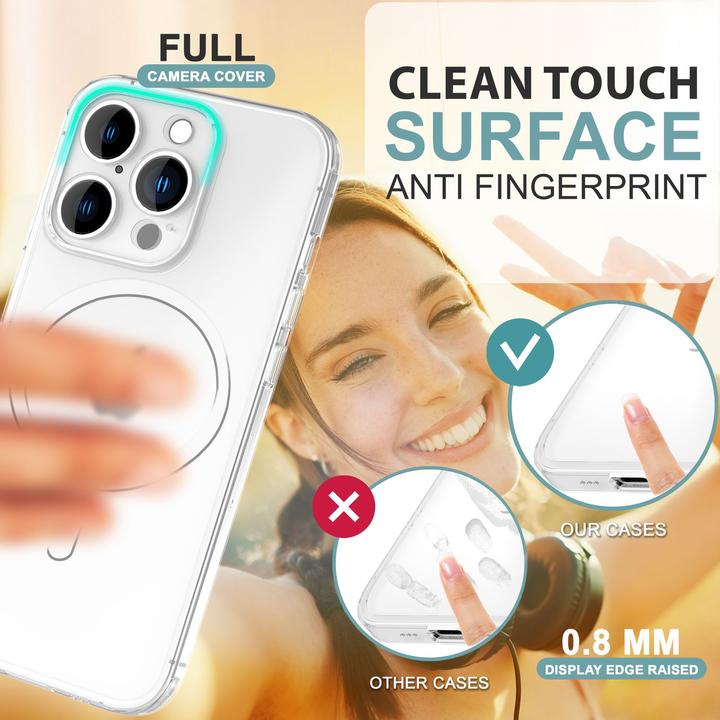 Immagine prodotto Nalia Custodia rigida estremamente sottile da 0,3 mm con MagSafe, copertura opaca (Apple iPhone 16 Pro)
