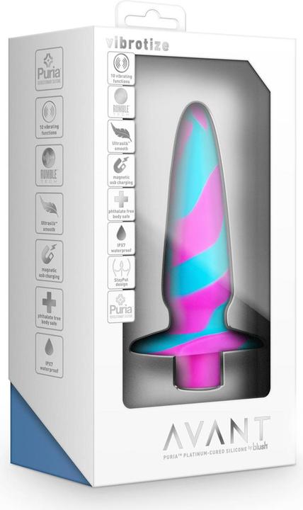 Produktbild Blush Avant Vibrotize Anal Plug - RumbleTech Deep Powerful Vibrations 5 Speeds 5 Patterns - Magnetic