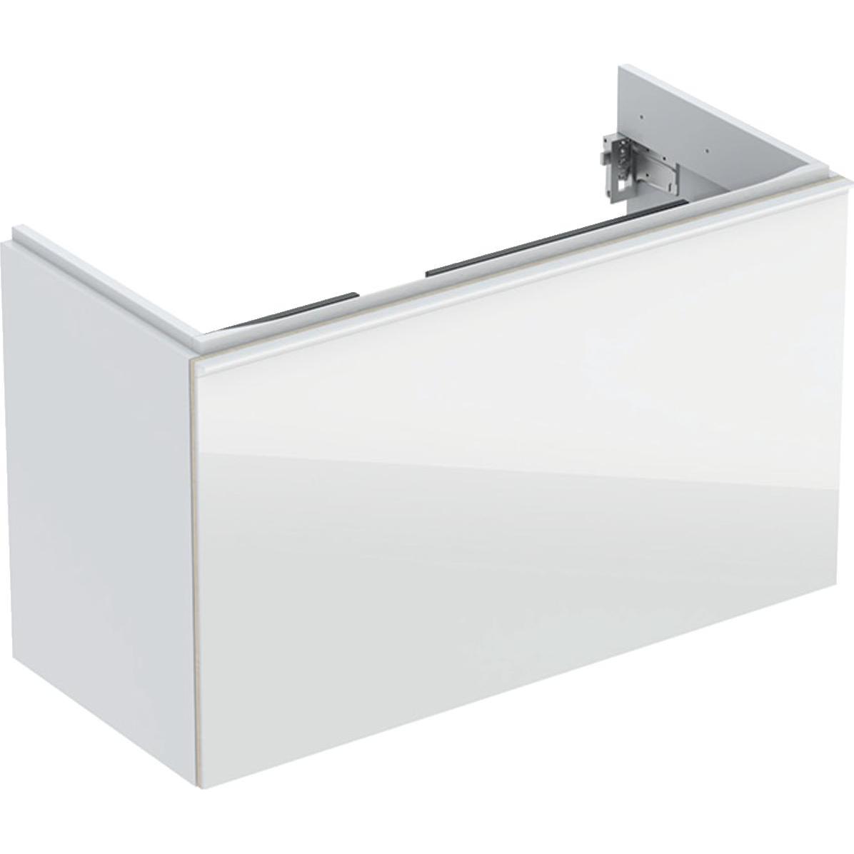 Geberit, Waschbeckenunterschrank, Waschtischunterschrank Acanto 89 cm wei hochglnzend ohne Waschtisch 500616012 (89 x 41...