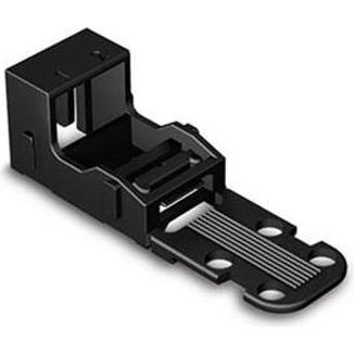 Wago Befestigungsadapter - für 2-Draht-Anschlussklemmen - Serie 221 - 4 mm² - mit Rasterfuß für, Elektronikkabel + Steck...