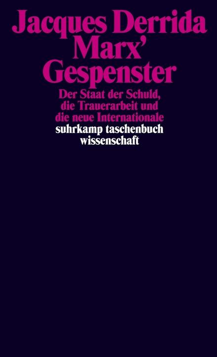 Produktbild Marx' Gespenster (Deutsch, Jacques Derrida, 2003)