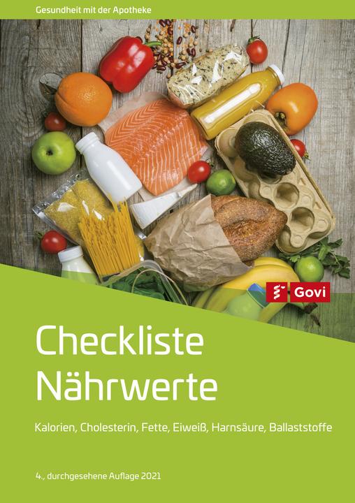 Produktbild Checkliste Nährwerte (Deutsch, 2021)