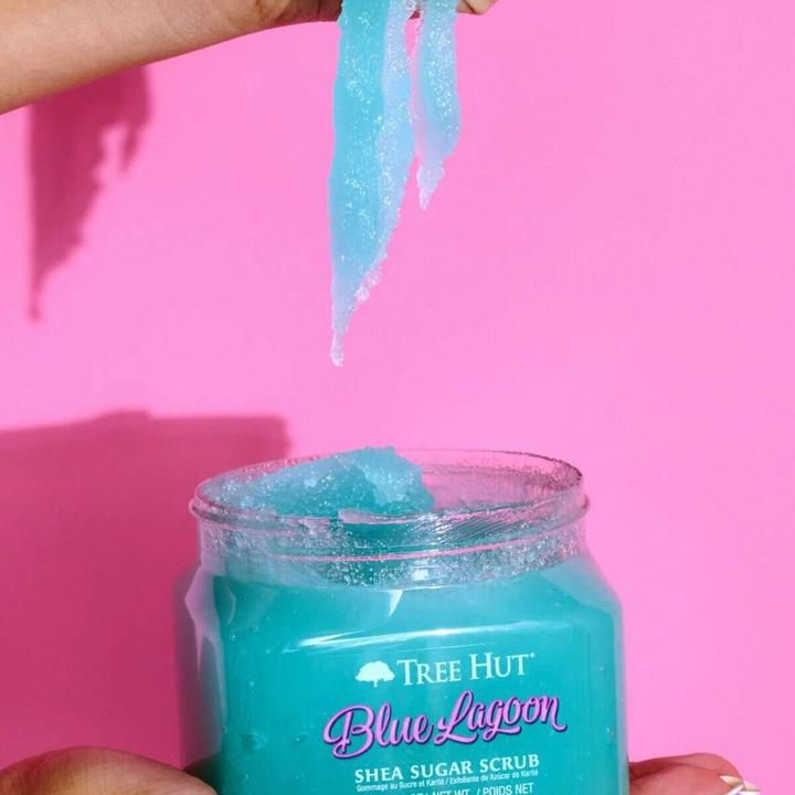 Actual product image Tree Hut Blue Lagoon Shea Sugar Scrub 18 Ounce (510 ml)