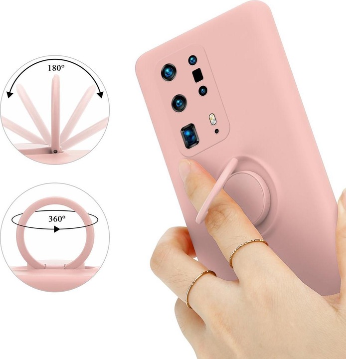 Actual product image Cadorabo TPU Liquid Ring Silicone Case Cover (Huawei P40 Pro+)