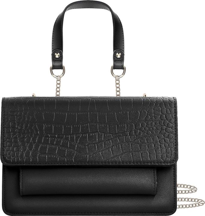 Actual product image Gallantry Black metallic chain handbag