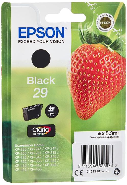 Actual product image Epson Sglpck Black 29 Home Ink (FC)