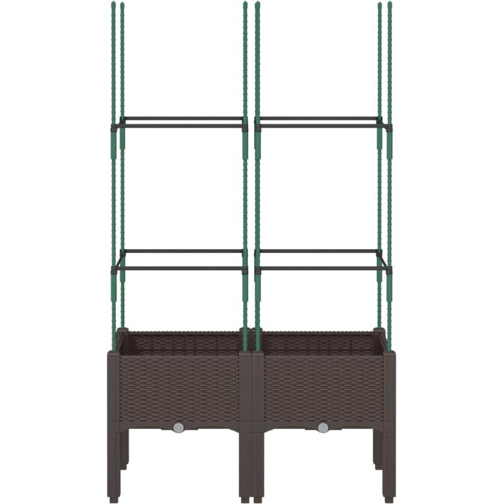 Thumbnail - VidaXL, Hochbeet, Pflanzkübel mit Rankgitter PP