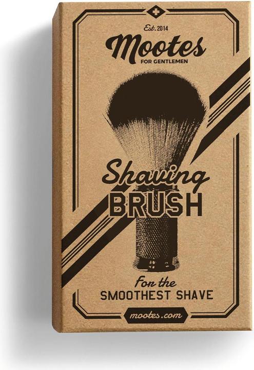 Actual product image Mootes Shaving brush chrome matt chiselled (Shaving brush)