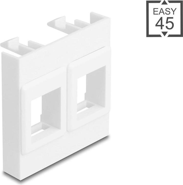 Produktbild Delock Easy 45 Modul mit zwei Keystone Halterungen 45 x 45 m