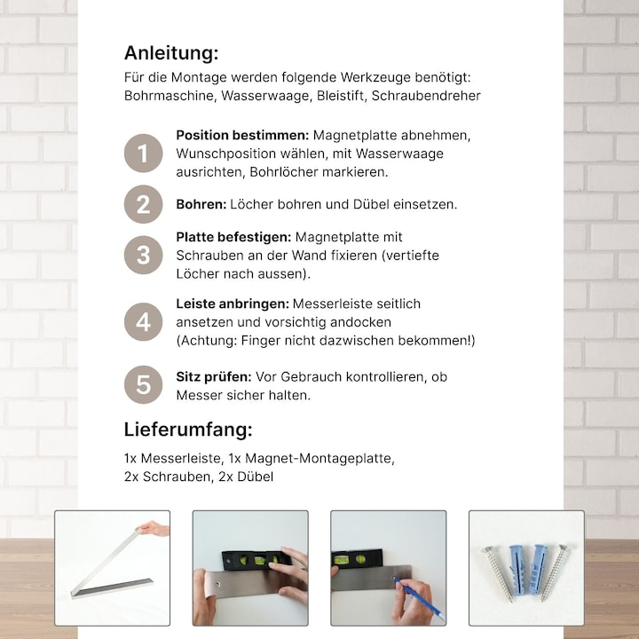 Produktbild Hermex Magnetische Messerleiste