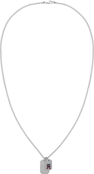 Tommy Hilfiger TH Monogram Halskette (Edelstahl, 60 cm)