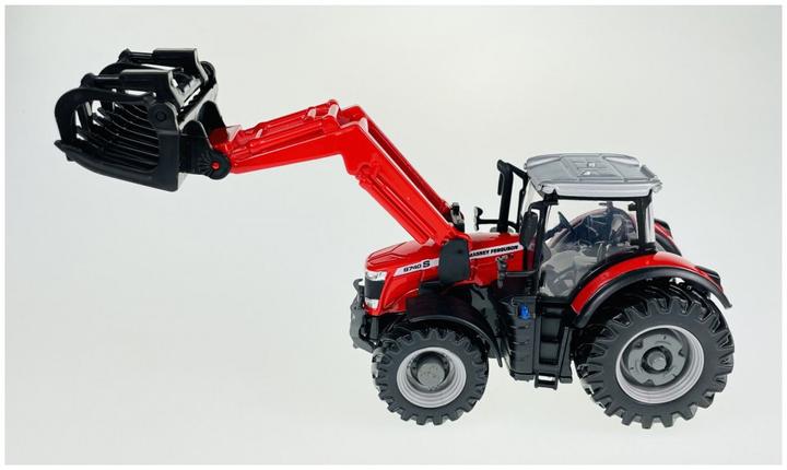 Produktbild Bburago 18/31634 Massey Ferguson 8740S Tractor Official Scale 1:32 Metallic Red with Drive and Calip
