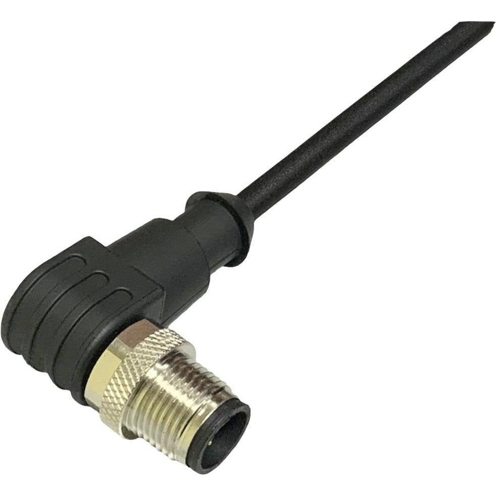 BKL Electronic 2702032 Sensor-/Aktor-Anschlussleitung M12 Stecker, gewinkelt 10, Elektronikkabel + Stecker, Schwarz