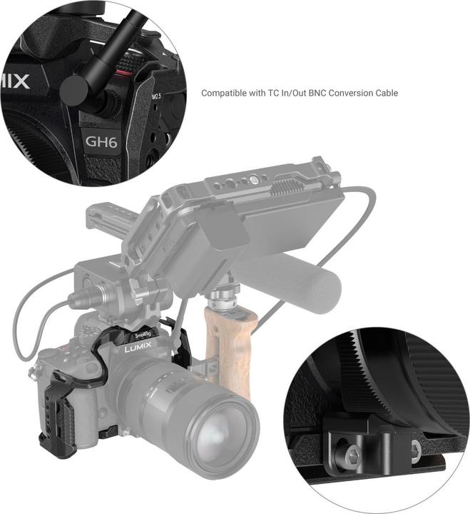 Image du produit SmallRig Black Mamba Series Camera Cage pour Panasonic LUMIX GH6 3440