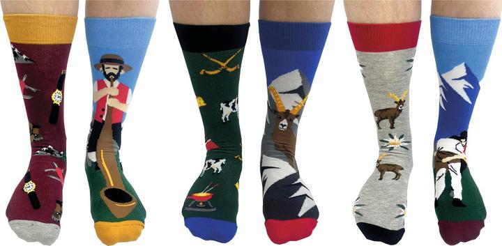 Produktbild United Oddsocks Schweiz (6er Pack, 39 - 46)