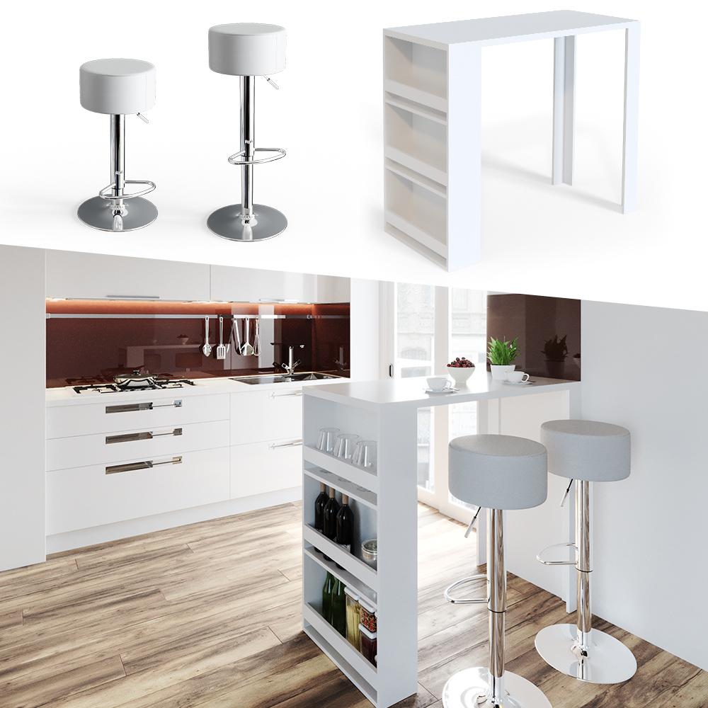 Thumbnail - Vicco, Bartisch, Bartisch (117 x 57 x 106 cm)