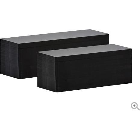 Evolis Plastikkarte, schwarz, lang, 500 Stück Plastikkarte, PVC, 500 Stück, 20 mil, 50 x 120 mm, Farbe:..., Speicherkart...