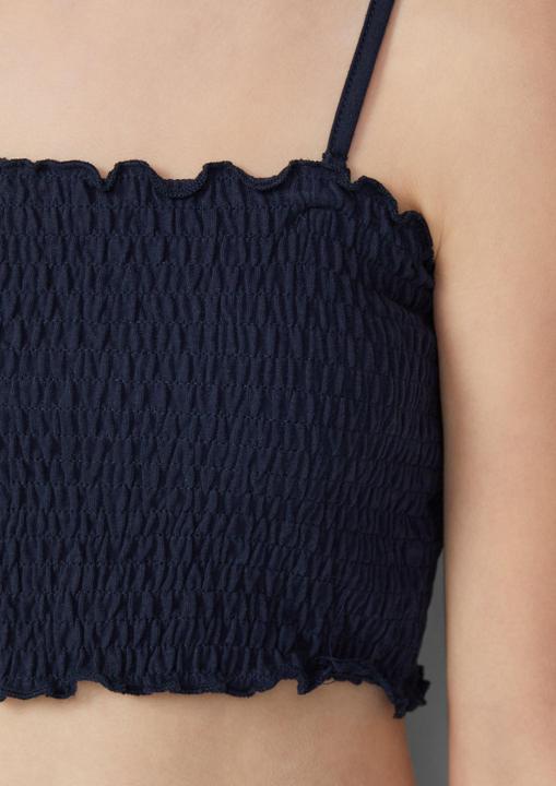 Immagine prodotto S.Oliver T-Shirt Gesmoktes Crop-Top mit abnehmbaren Spaghettiträgern (158, 164)