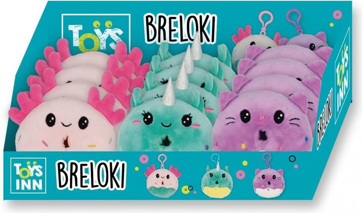 Actual product image Stnux Key ring donut plush mix 12-piece display