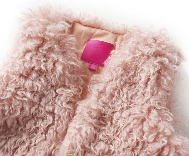 Produktbild vidaXL Kinderweste Kunstpelz Hellrosa 92,Aussenmaterial (92)