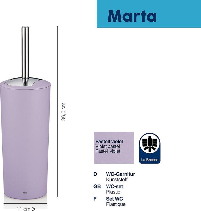 Image du produit Kela Set WC Marta violet pastel
