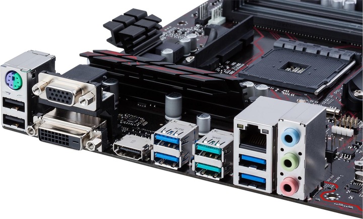 Actual product image ASUS Prime B350-Plus (AM4, AMD B350, ATX)
