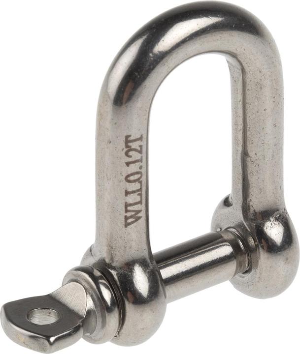 Actual product image RS PRO S/steel D shackle with screw pin,5mm