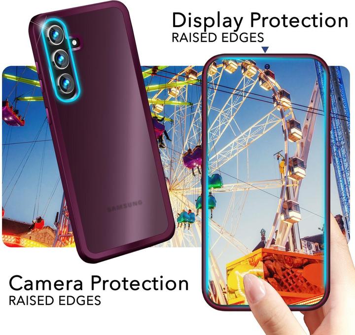 Actual product image Nalia Semi-transparent hybrid cover with protective frame (Samsung Galaxy S24)