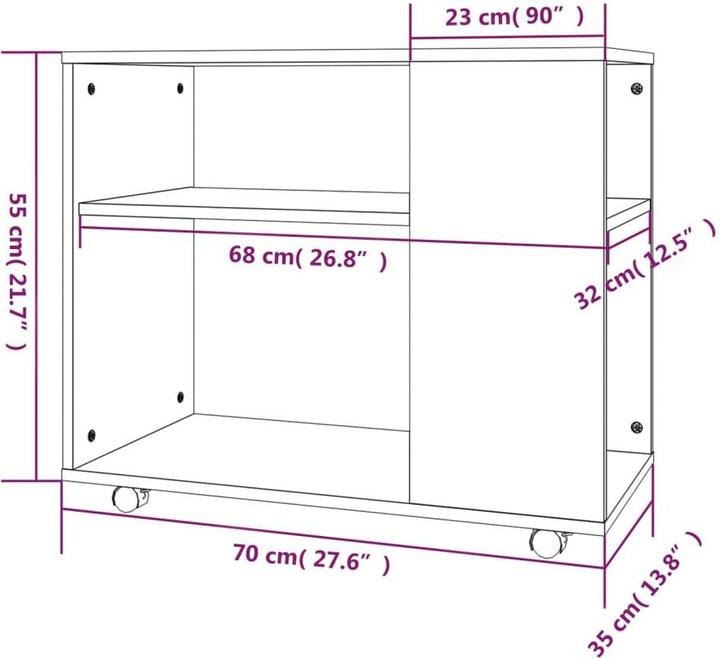 Produktbild vidaXL Ambra (70 x 35 x 55 cm)
