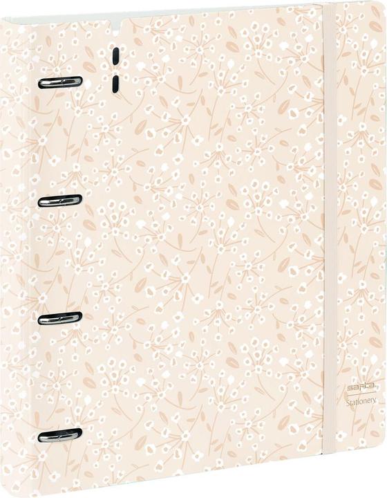 Safta Ringbuch Light pink flowers (A4)