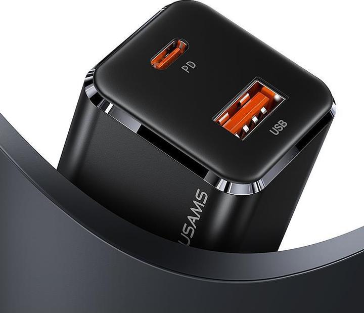 Actual product image Usams Dual Ports GaN Mini Fast Charger (33 W)